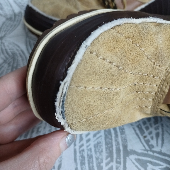 Sorel Tivoli Women's Tan and Brown Winter Boots Suede Weatherproof - Picture 5 of 7